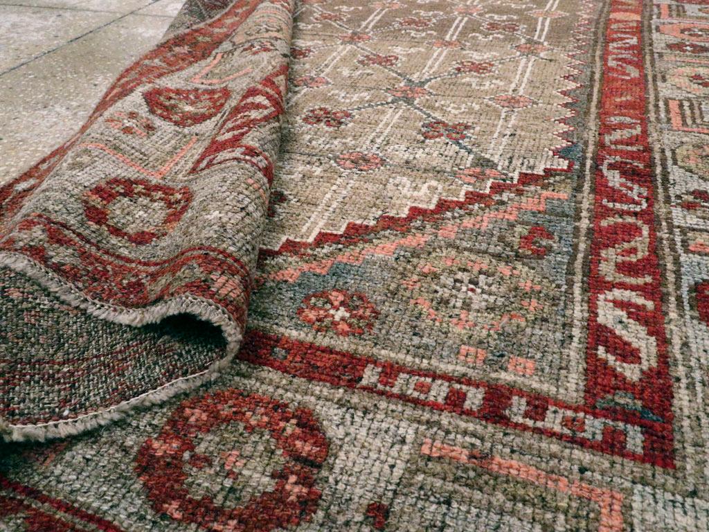 Wool Early 20th Century Handmade Persian Camelhair Throw rug For Sale