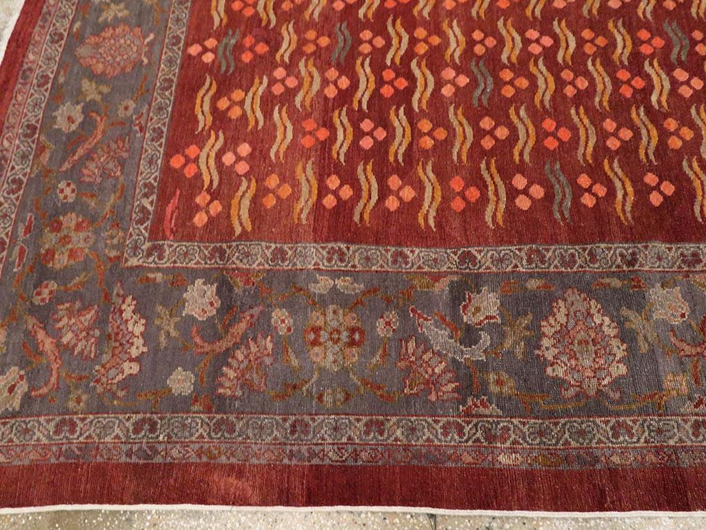 Early 20th Century Handmade Persian Chintamani Mahal Large Room Size Carpet For Sale 2