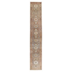 Early 20th Century Handmade Persian Heriz Long Runner