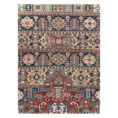 Early 20th Century Handmade Persian Heriz Room Size Carpet