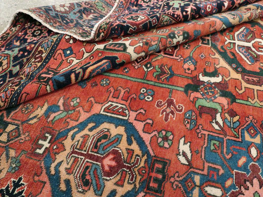 Early 20th Century Handmade Persian Karajeh Room Size Carpet For Sale 4