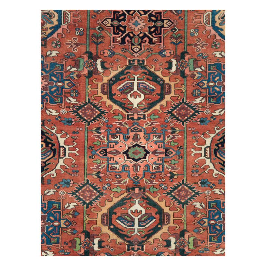 An antique Persian Karajeh room size carpet handmade during the early 20th century.

Measures: 8' 0