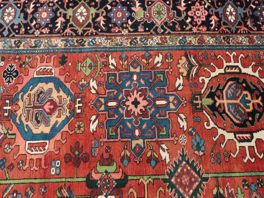 Early 20th Century Handmade Persian Karajeh Room Size Carpet For Sale 2