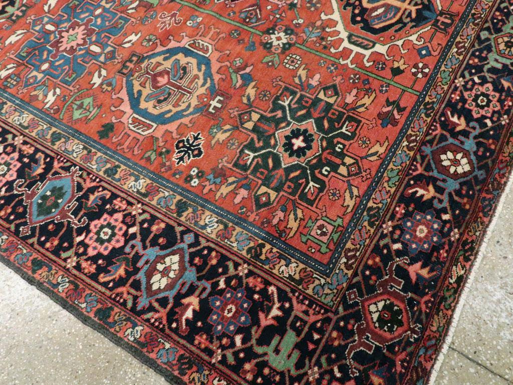 Early 20th Century Handmade Persian Karajeh Room Size Carpet For Sale 3