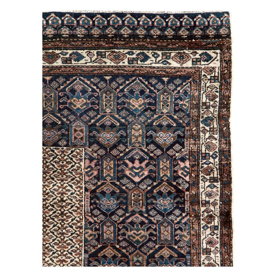 Tribal Early 20th Century Handmade Persian Kurd Accent Rug For Sale