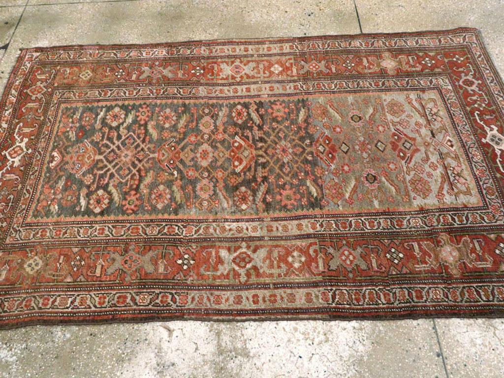 Early 20th Century Handmade Persian Kurd Accent Rug In Excellent Condition For Sale In New York, NY