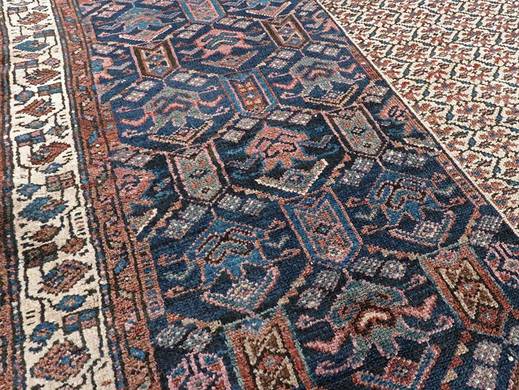 Wool Early 20th Century Handmade Persian Kurd Accent Rug For Sale