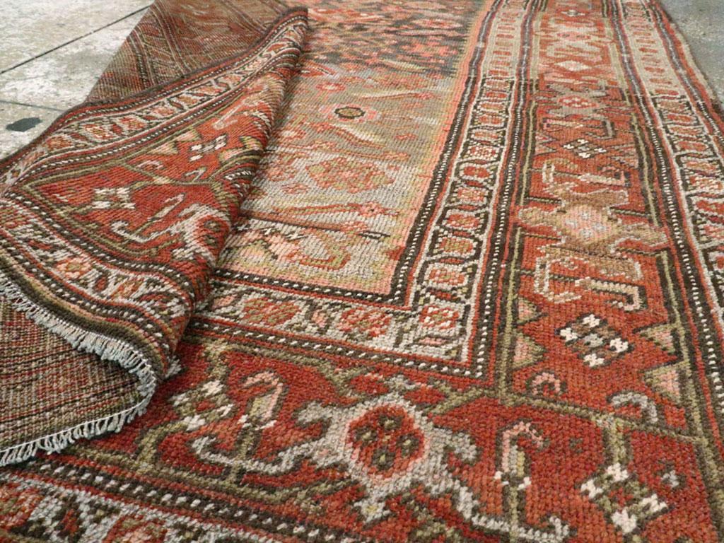 Wool Early 20th Century Handmade Persian Kurd Accent Rug For Sale