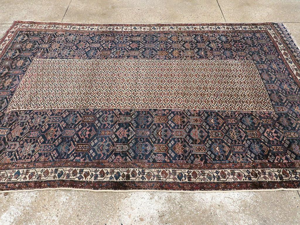 Early 20th Century Handmade Persian Kurd Accent Rug For Sale 1