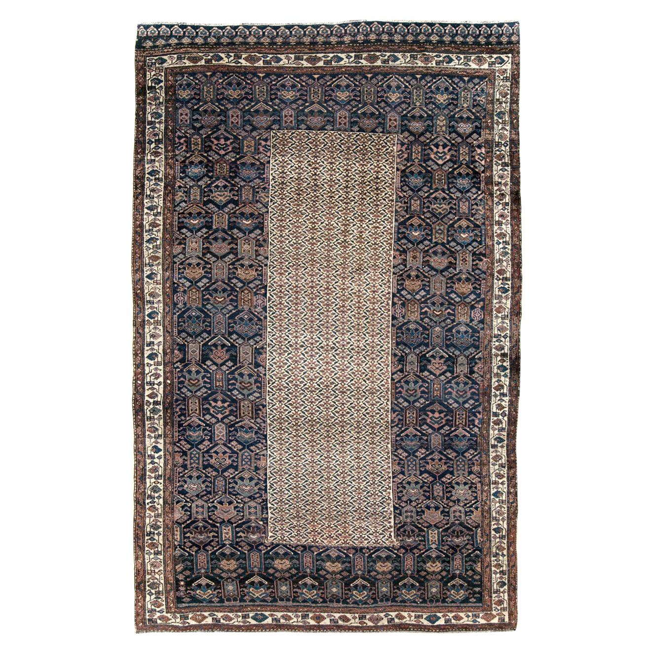 Early 20th Century Handmade Persian Kurd Accent Rug