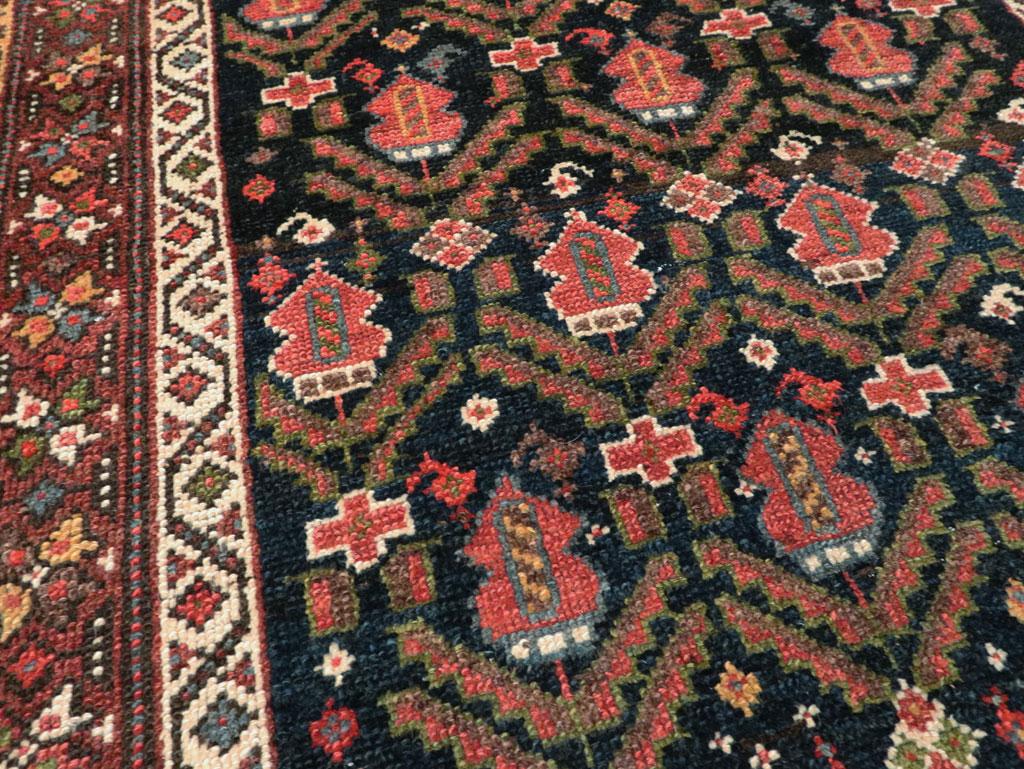 Early 20th Century Handmade Persian Kurd Runner In Excellent Condition For Sale In New York, NY