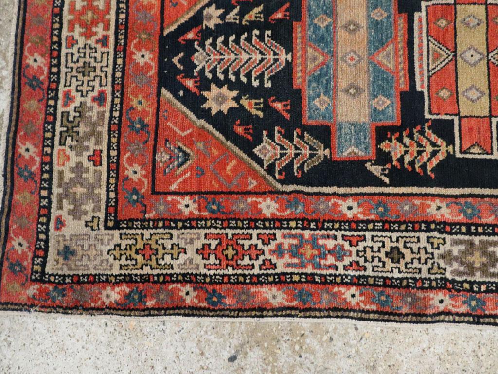 Wool Early 20th Century Handmade Persian Kurd Runner For Sale