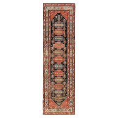 Antique Early 20th Century Handmade Persian Kurd Runner