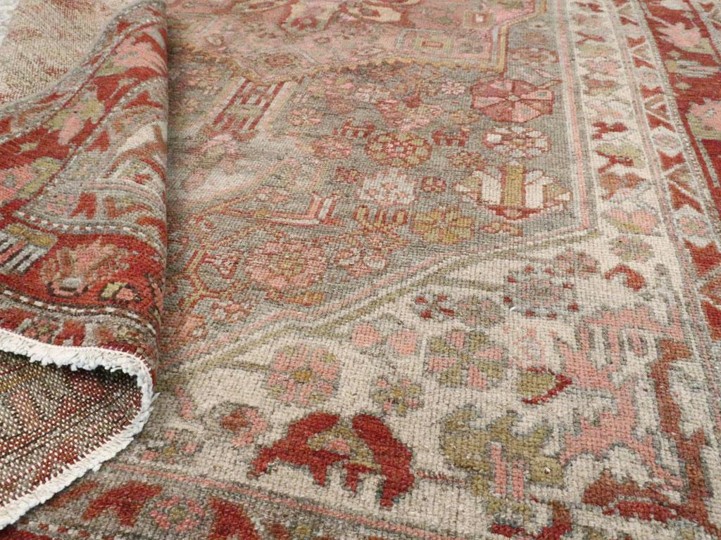 Wool Early 20th Century Handmade Persian Kurd Small Accent Rug For Sale