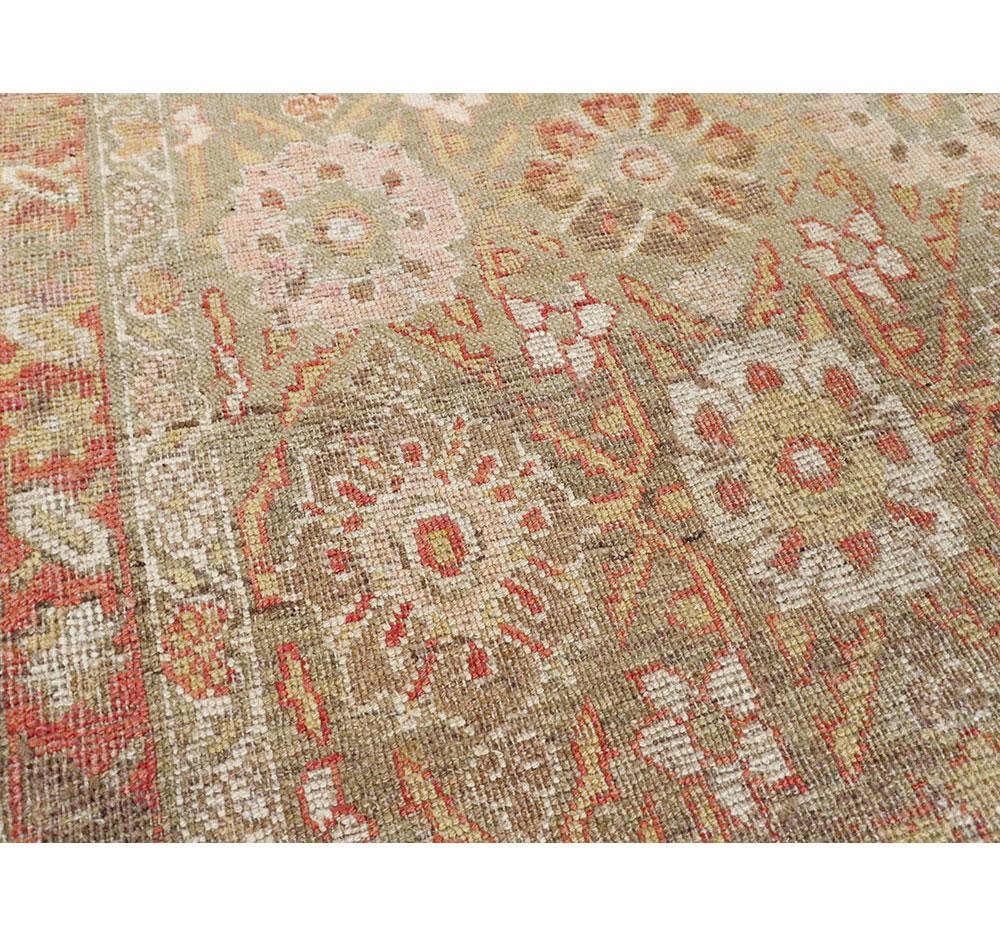 Early 20th Century Handmade Persian Kurd Throw Rug In Excellent Condition For Sale In New York, NY