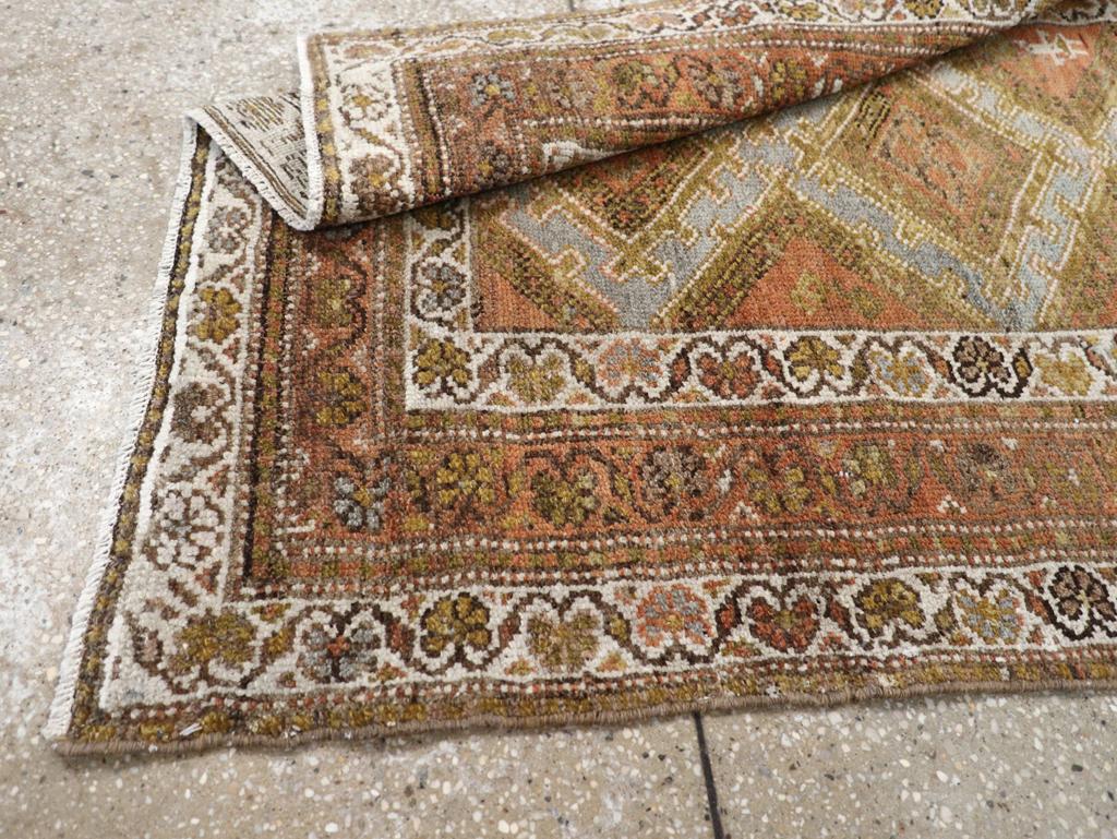 Early 20th Century Handmade Persian Kurd Throw Rug For Sale 2