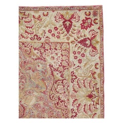 Handgefertigter persischer Lavar Kerman-Akzentteppich des frühen 20. Jahrhunderts