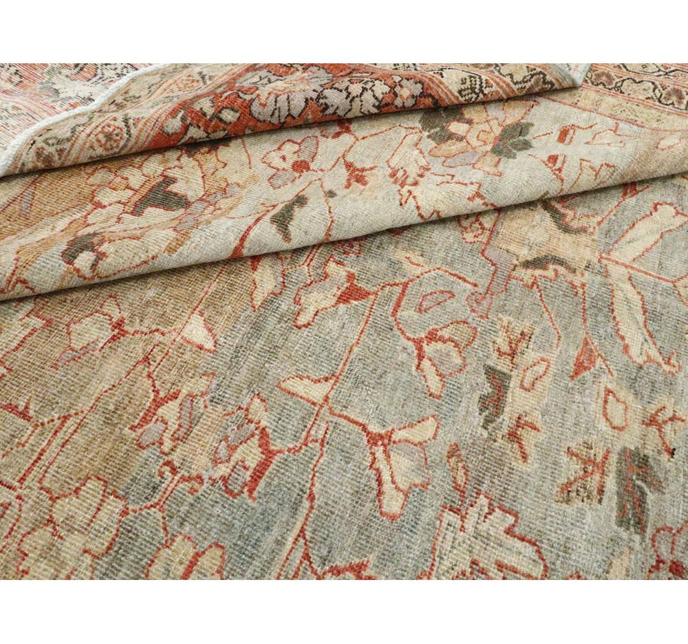 Handgefertigter persischer Mahal-Teppich in Zimmergröße aus dem frühen 20. Jahrhundert im Angebot 3