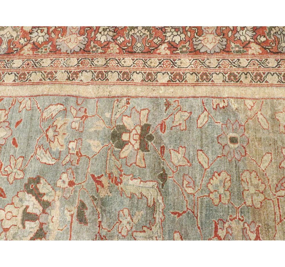 Handgefertigter persischer Mahal-Teppich in Zimmergröße aus dem frühen 20. Jahrhundert im Angebot 1