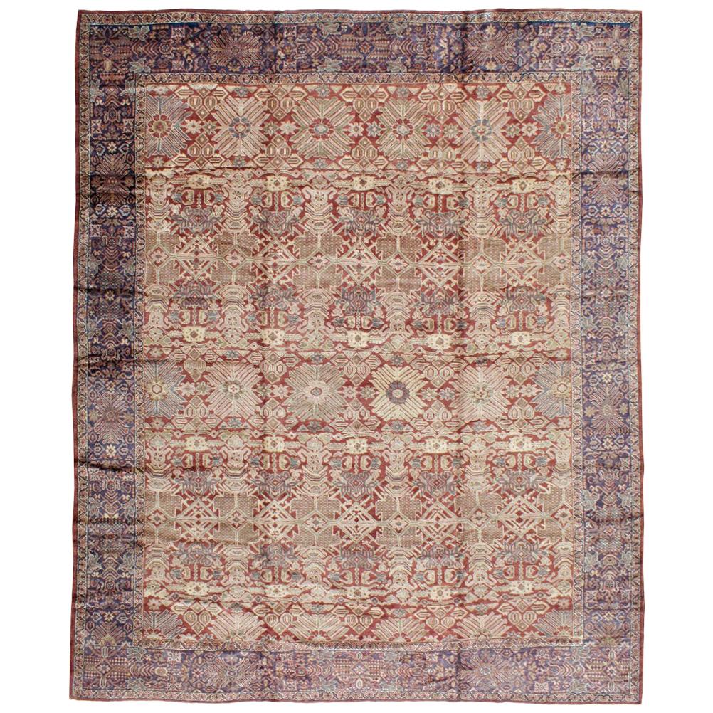 Handgefertigter persischer Mahal-Teppich in Zimmergröße aus dem frühen 20. Jahrhundert