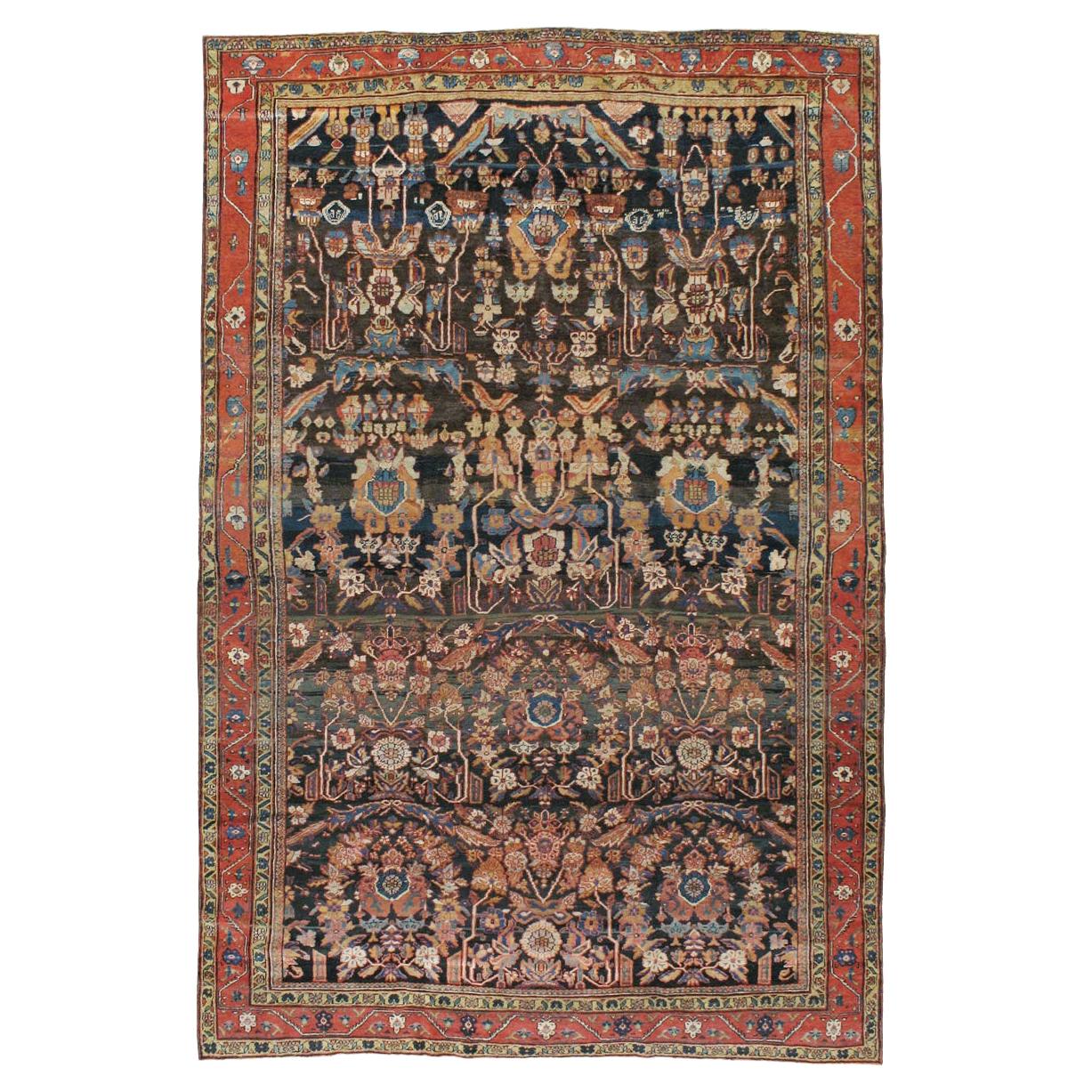 Early 20th Century Handmade Persian Mahal Room Size Carpet
