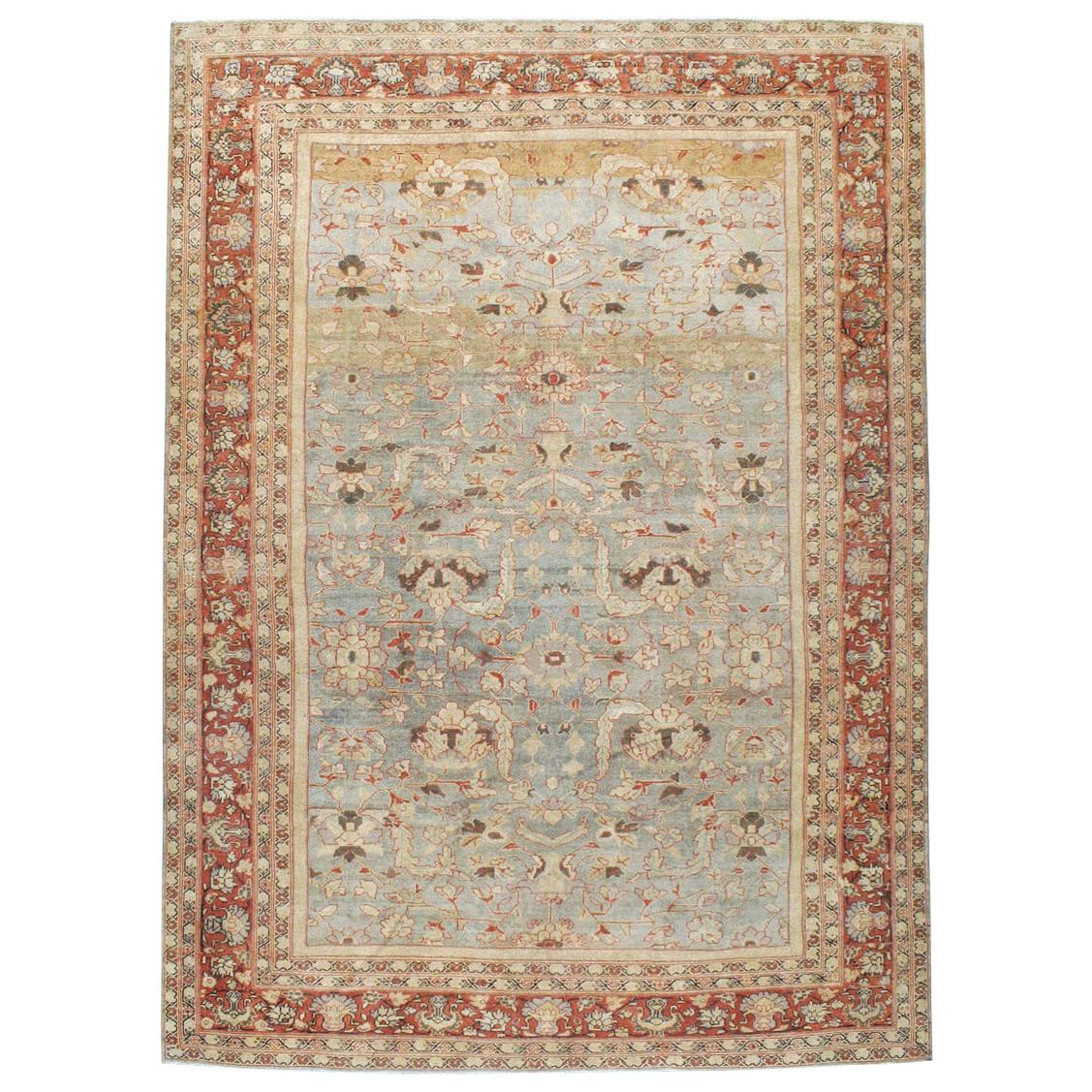 Handgefertigter persischer Mahal-Teppich in Zimmergröße aus dem frühen 20. Jahrhundert im Angebot