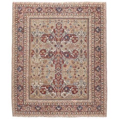 Anfang des 20. Jahrhunderts handgefertigte persische Mahal Rustic Accent Rug