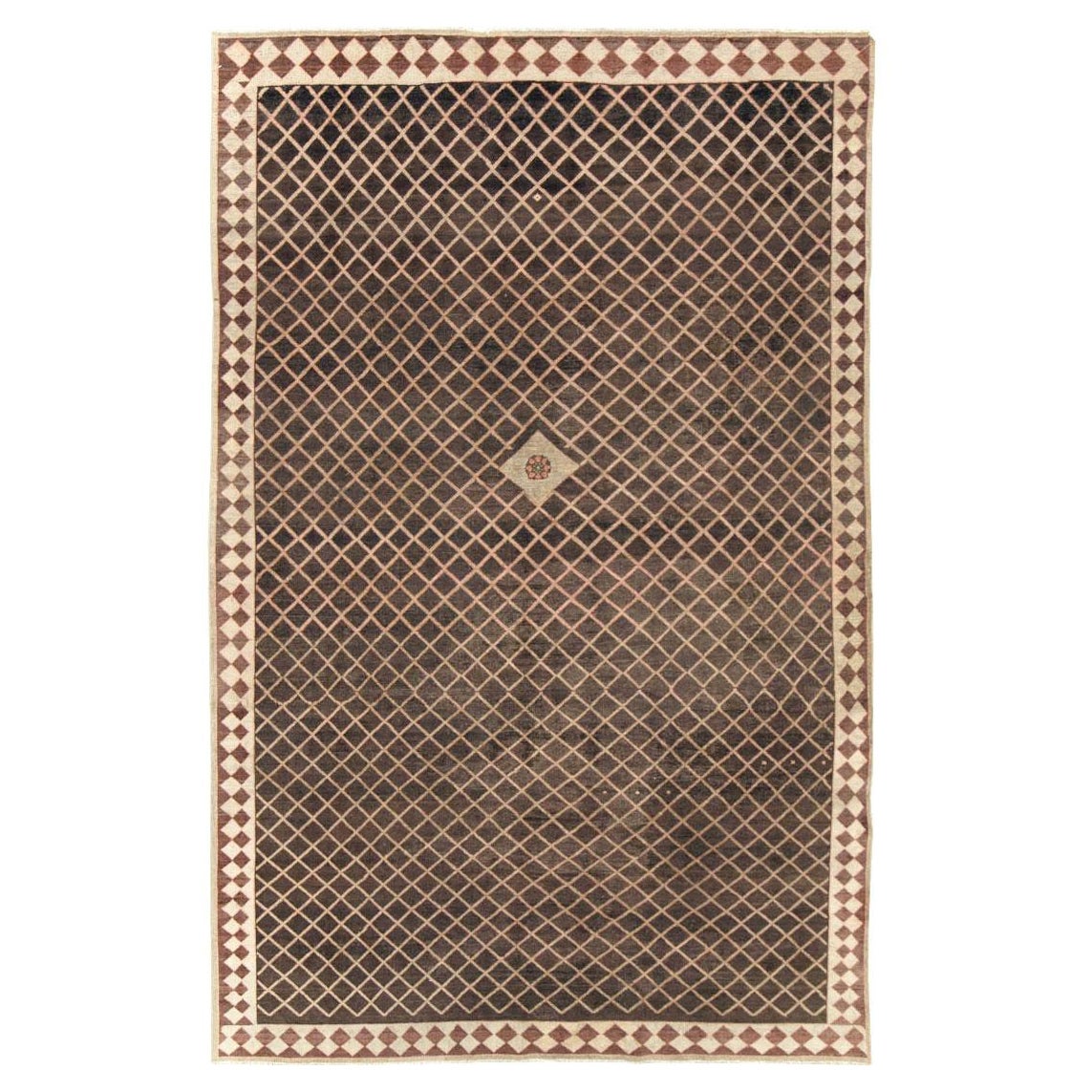 Alfombra de acento persa malayer de principios del siglo XX hecha a mano en venta
