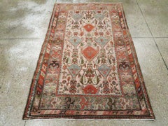 Tapis d'appoint persan Malayer du début du 20e siècle fait à la main