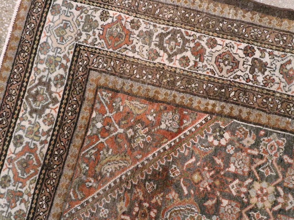 Perse Tapis d'appoint persan Malayer du début du 20e siècle fait à la main en vente