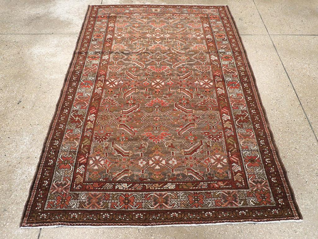 Tapis d'accent Persan antique Malayer fait à la main au début du 20e siècle.

Mesures : 4' 3