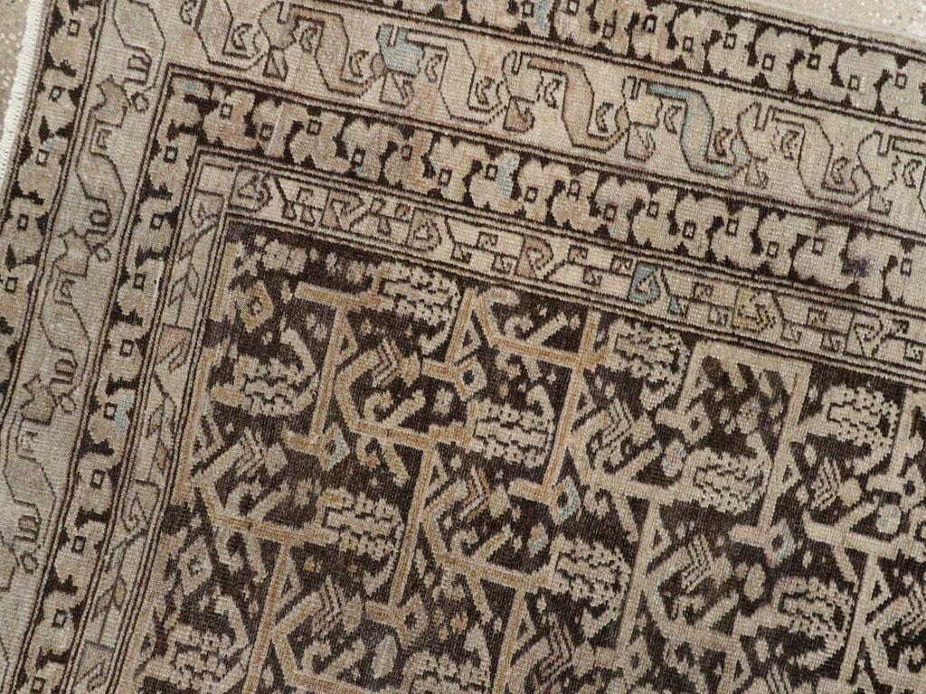 Wool Early 20th Century Handmade Persian Malayer Accent Rug