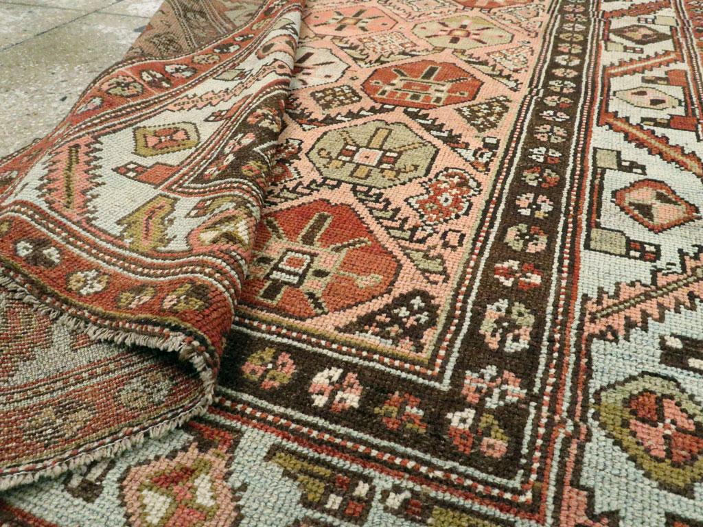 Wool Early 20th Century Handmade Persian Malayer Accent Rug For Sale