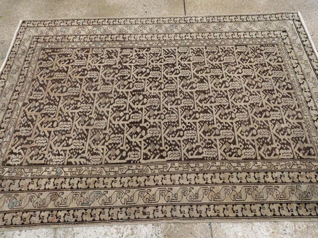 Early 20th Century Handmade Persian Malayer Accent Rug 1