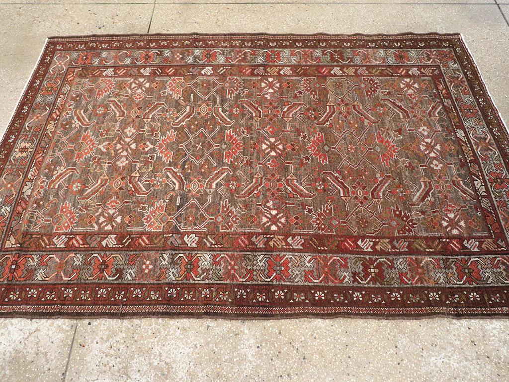 Perse Tapis d'appoint persan Malayer du début du 20e siècle fait à la main en vente