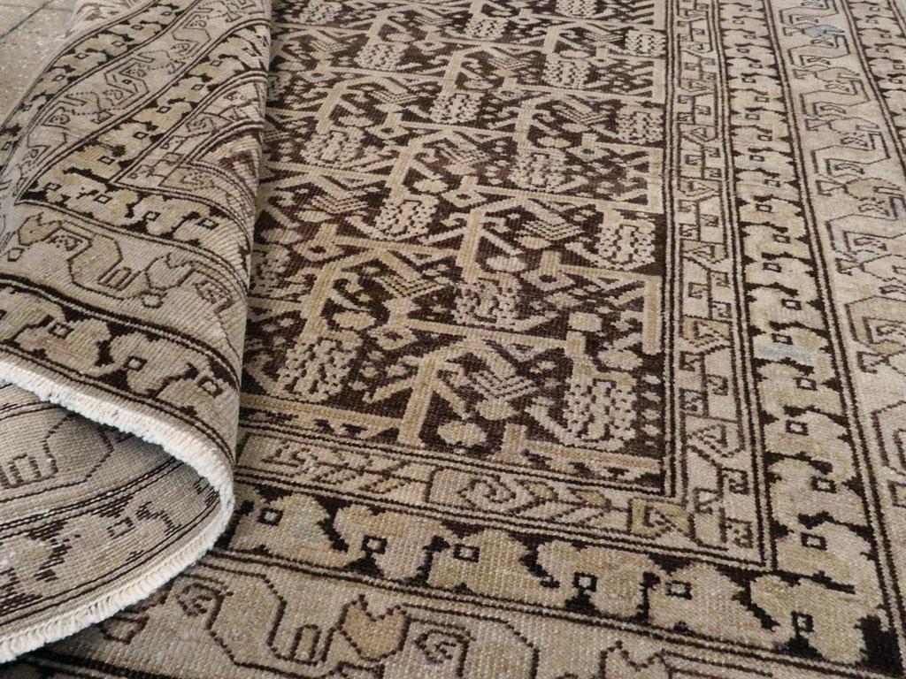 Early 20th Century Handmade Persian Malayer Accent Rug 2