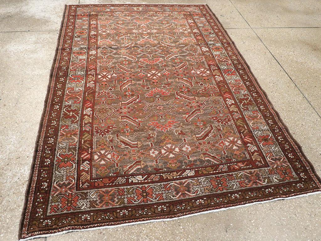 Tapis d'appoint persan Malayer du début du 20e siècle fait à la main Excellent état - En vente à New York, NY