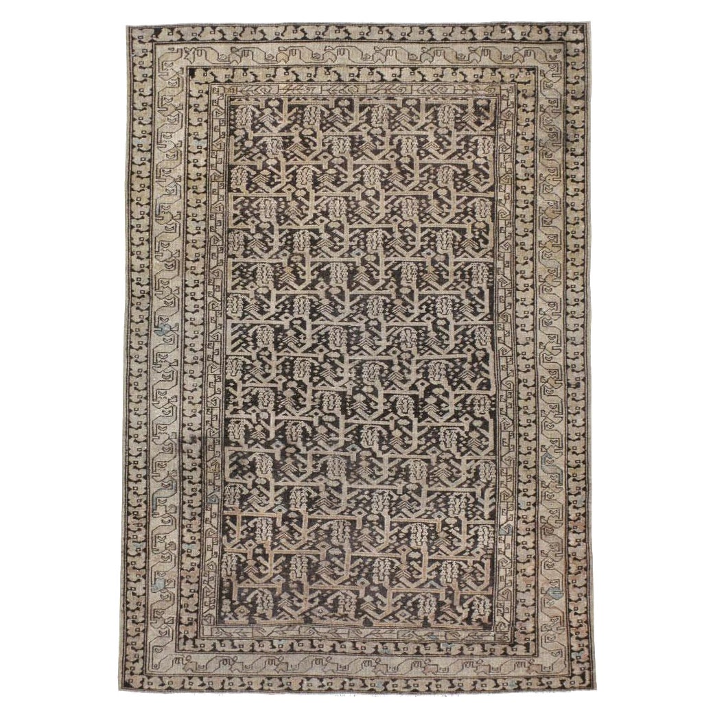Early 20th Century Handmade Persian Malayer Accent Rug