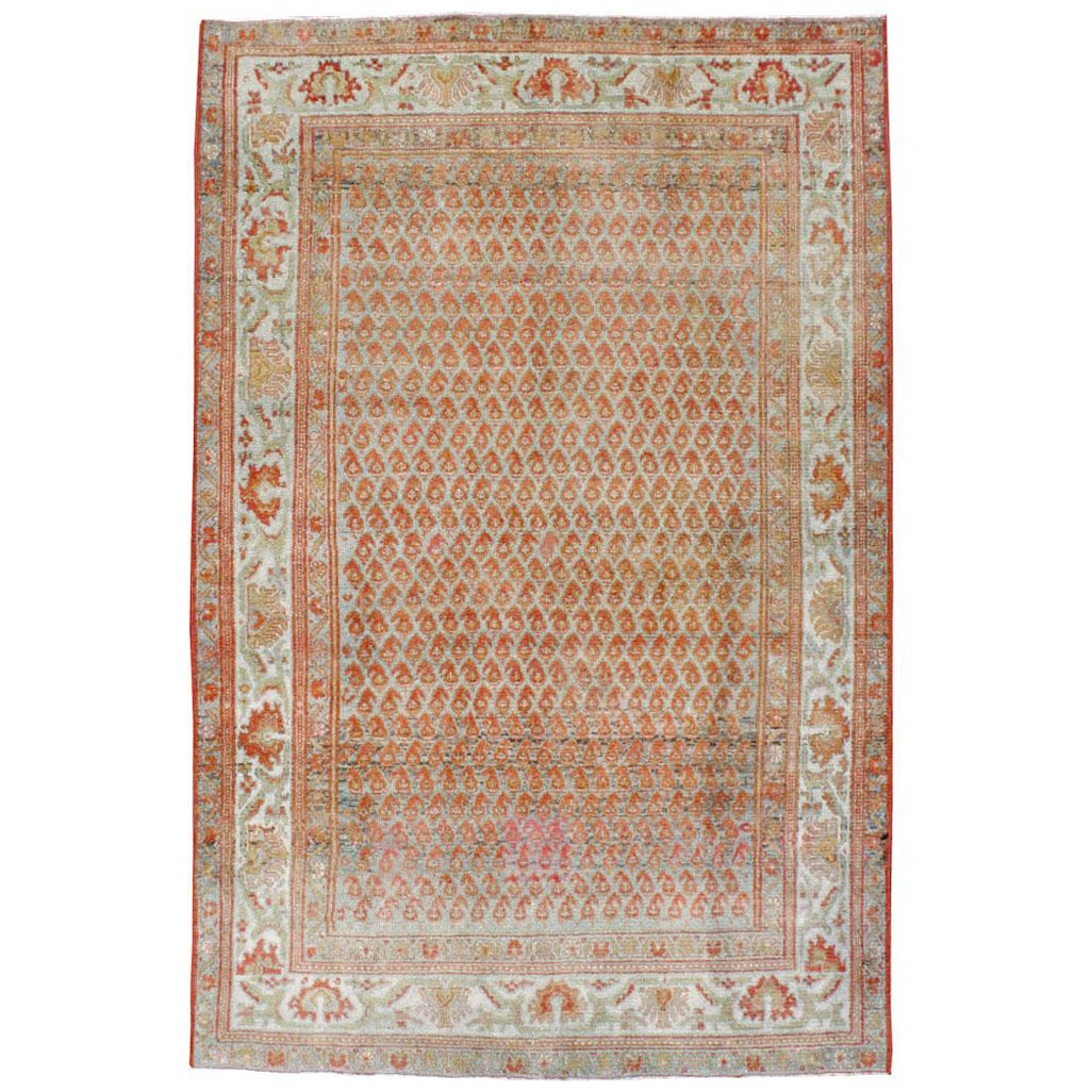 Early 20th Century Handmade Persian Malayer Accent Rug
