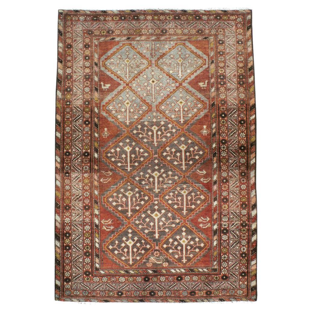 Early 20th Century Handmade Persian Malayer Accent Rug
