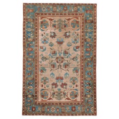 Antique Early 20th Century Handmade Persian Malayer Accent Rug
