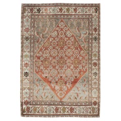 Early 20th Century Handmade Persian Malayer Accent Rug