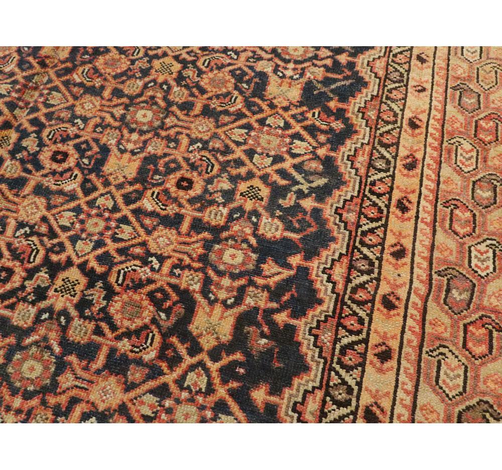 Early 20th Century Handmade Persian Malayer Gallery Accent Rug For Sale 1