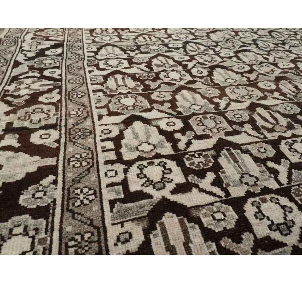 Noué à la main Tapis persan Malayer Gallery du début du 20e siècle fait à la main en vente