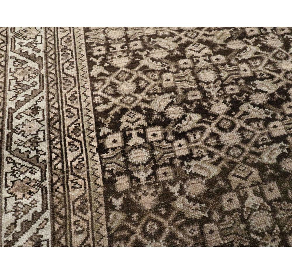 Wool Early 20th Century Handmade Persian Malayer Gallery Rug
