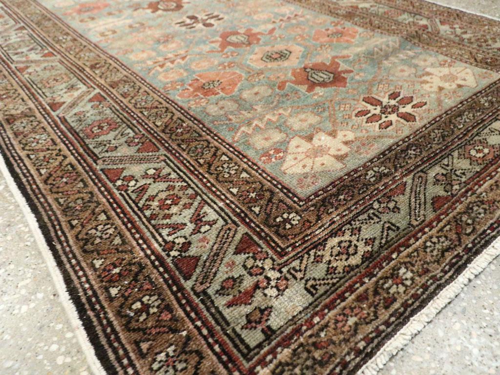 Early 20th Century Handmade Persian Malayer Long Runner For Sale 3
