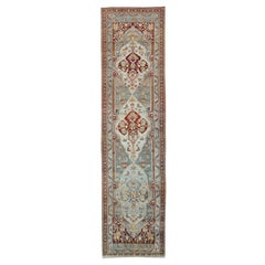 Antique Early 20th Century Handmade Persian Malayer Long Runner