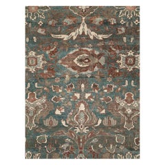 Early 20th Century Handmade Persian Malayer Room Size Carpet