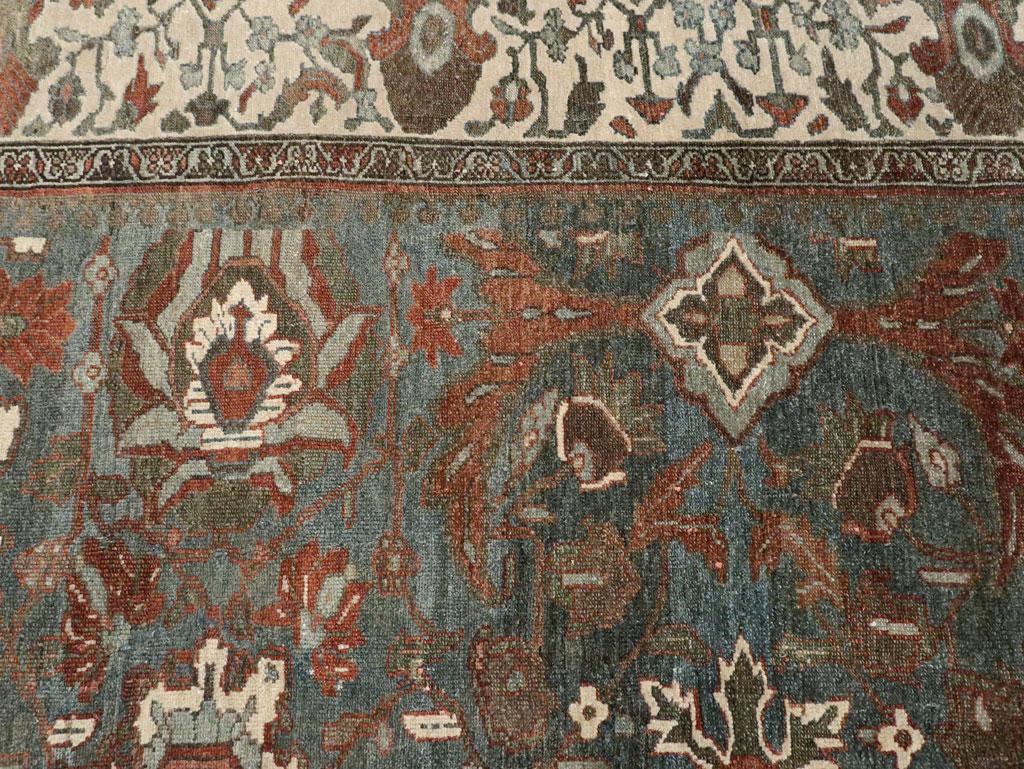 Early 20th Century Handmade Persian Malayer Room Size Carpet For Sale 1