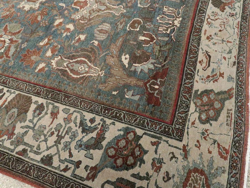 Early 20th Century Handmade Persian Malayer Room Size Carpet For Sale 3